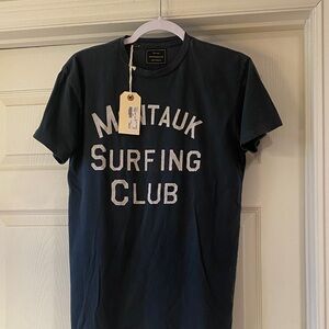 Retro Brand Montauk Surfing Club Black T-Shirt Sz S. NWT. Box17